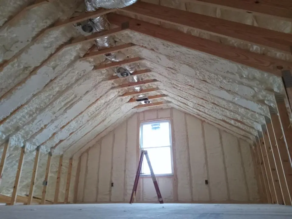 Spray foam roofing application for Crawl Space Insulation project in Spartanburg